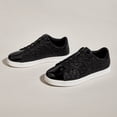 thumbnail image 5 of LUCKY STEP Womens Glitter Sneakers Sparkly Low Top Lace-Up Casual Shoes,Black, 5 of 9