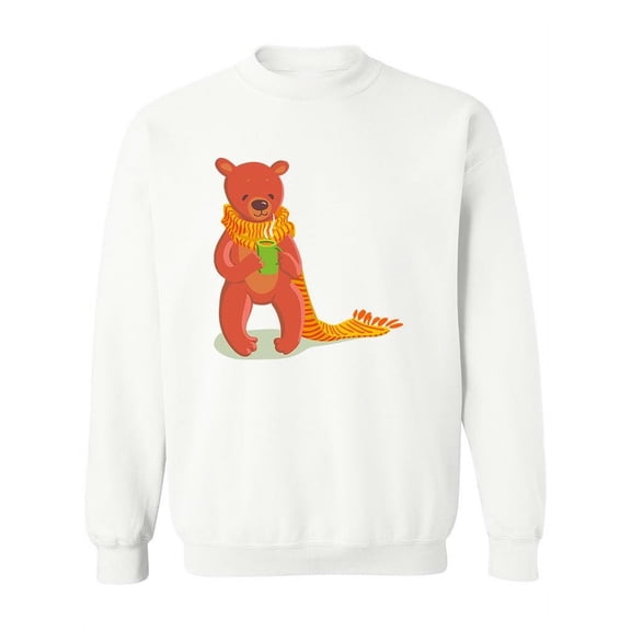 Warm Teddy Bear Design Sweatshirt Women -Image by Shutterstock, Female 3X-Large