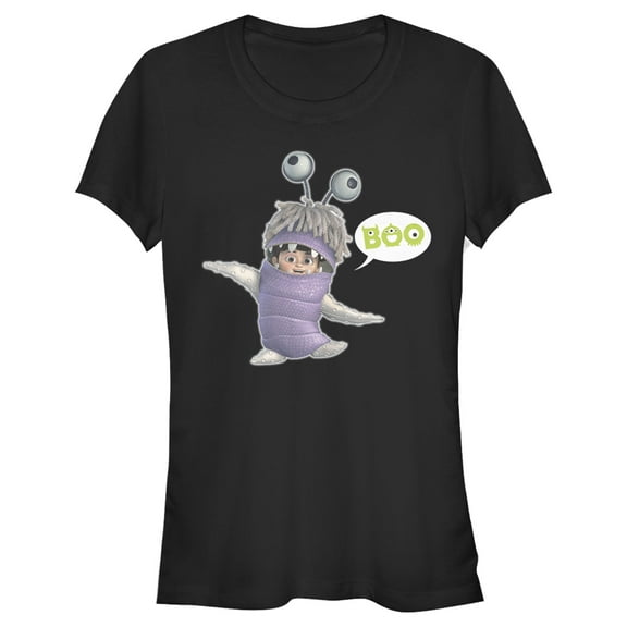 Junior's Monsters Inc Monsters Inc. Boo Dance Graphic Tee Black Large