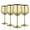 Gold, variant on WOTOR Stainless Steel Wine Glasses Set of 4, 18oz Unbreakable & Portable Stemmed Metal (Silver)