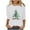 White Christmas Clothes For Women, variant on Cadancy Christmas T Shirts for Women Xmas Tree Graphic Holiday Party Shirt Vintage Crew Neck 3/4 Sleeve Tops Plus Size Dressy Winter Funny Casual Blouses