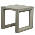 thumbnail image 2 of Tan Patio End Table, Aluminium Framework, Modern Geometric Individuality, Rust-, Scratch And Weather-, 21.74 In. Depth, 21.01 Width, 20.99 Height Construction, Detail,, 2 of 2