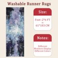 thumbnail image 6 of 2x6 FT Kitchen Runner Rugs Non Skid Washable, Faux Wool Rug Runners for Hallways Bathroom Carpet Runner, Soft Indoor Modern Floor Rug for Entryway Laundry Room, 6 of 11