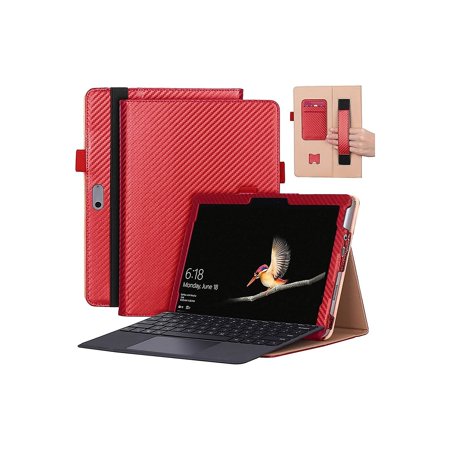 SaharaCase - Bi-Fold Folio Case for Microsoft Surface Go 4 and Surface Go 3 - Red