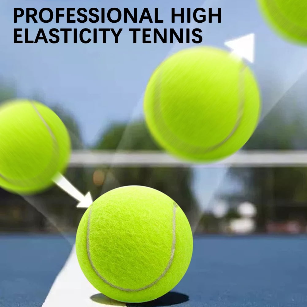 10-Pack Premium Tennis Balls with Mesh Carry Bag – High Elasticity Practice Balls for Tennis Training & Pet Dog Playing – Durable Outdoor Sports Balls
