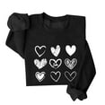 thumbnail image 2 of Bjutir Valentines Day Women Tops Sweatshirts For Women Love Heart Graphic Pullover Winter Crewneck Long Sleeve Sweatshirts, 2 of 4