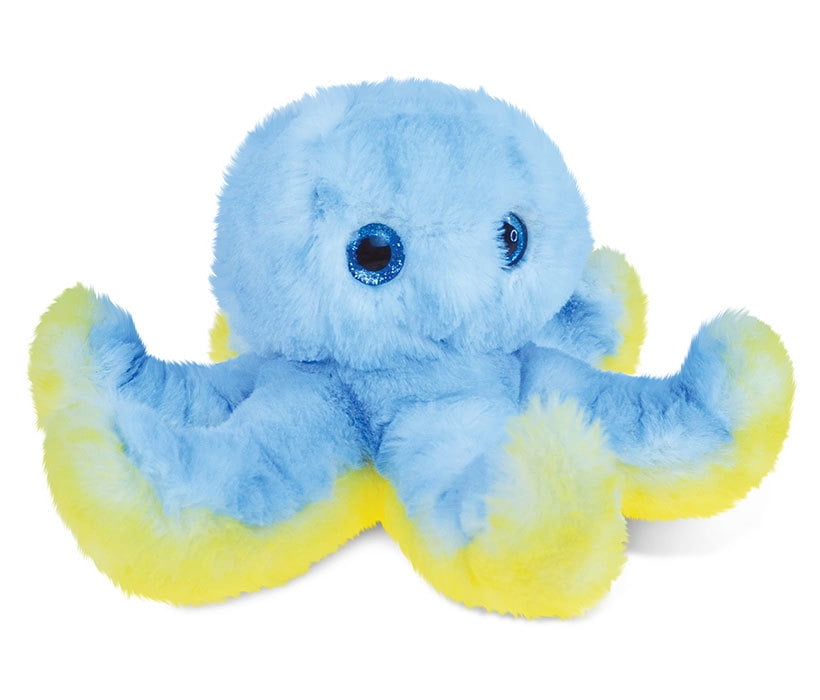 DolliBu Plush Octopus Stuffed Animal - Soft Huggable Blue Octopus Decor ...