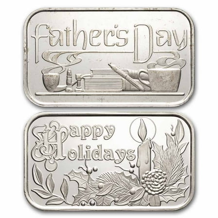 1 oz Silver Bar - Vintage SilverTowne (Holiday, Random Motif)
