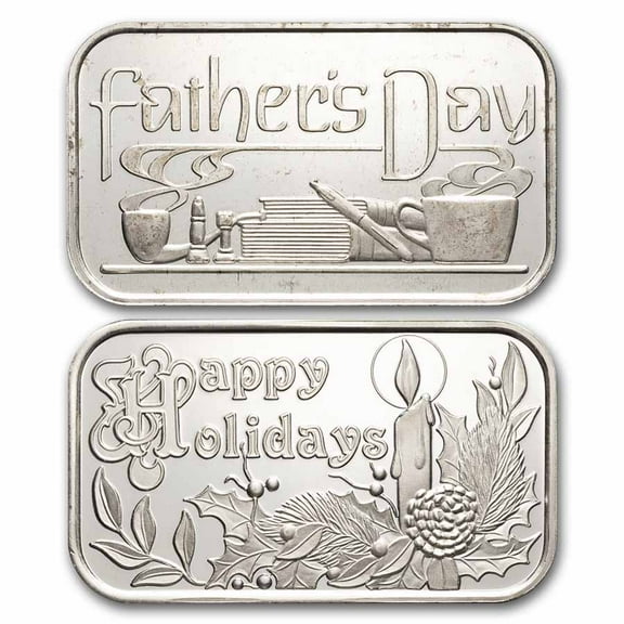 1 oz Silver Bar - Vintage SilverTowne (Holiday, Random Motif)