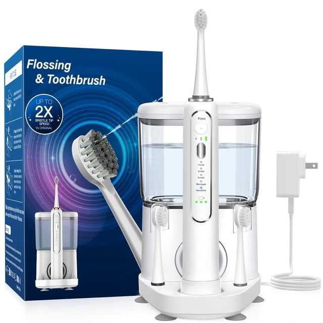 Cepillo de dientes eléctrico con hilo dental ZocCee 3 en 1, 500 ml