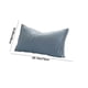 thumbnail image 3 of Funda de almohada al estilo japonés | Poliéster lavado color sólido | Funda de ropa de cama suave, transpirable y elegante | No impresión | Opciones de Azul Oscuro Azul Cielo Gris | 74x48cm | 1, 3 of 6