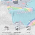 thumbnail image 4 of Dreamtimes Koala with Rainbow Cotton Towels Set 2 Pcs Absorbent Hand Towel Face Towels Kitchen Towels Bath Towels for Bathroom Laundry Room Kitchen 16 x 28 Inches, 4 of 7
