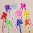 thumbnail image 2 of Caja de dulces para suministros de boda, 200 piezas, caja de regalo, decoración, flor, borde dorado, rosa, lazo de mano, trompeta, 15 mm, 2 of 5