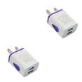 thumbnail image 2 of Cargadores de pared USB 2A LED rápido Methold adaptador de corriente para teléfono resistente al desgaste azul 2piezas, 2 of 6