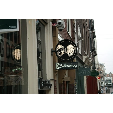 LAMINATED POSTER Netherlands Holland Coffee Shop Amsterdam Poster Print 24 x