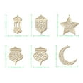 thumbnail image 3 of Naiovety Eid Mubarak colgante Eid Mubarak Festival fiesta decoración suministros no tóxico decoración del hogar para puertas ventanas Kits de decoración para fiestas Numero 3 Naiovety HA043016-03, 3 of 6