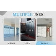 thumbnail image 4 of 2 Pack 4 Digit Combination Padlock for School Gym Locker Weatherproof No Keys Necessary, 4 of 8