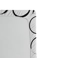 thumbnail image 2 of Ambesonne Grungy Fitted Sheet, Circle Brush Stroke, Twin XL Size, Black White, 2 of 2