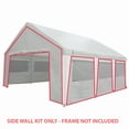 thumbnail image 3 of King Canopy 20 ft x 20 ft Carport Canopy Polyethylene Sidewall Kit w/ Bug Screen Windows, 3 of 5