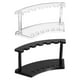 thumbnail image 1 of Soporte para bolígrafos de plástico de 2 piezas, soporte de exhibición de bolígrafos de acrílico de 6 ranuras, organizador de brochas de maquillaje, transparente/negro, 1 of 6