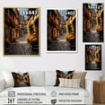 thumbnail image 4 of Designart "Medieval Charm Alsace s French Village III" Cityscapes Floater Framed Wall Art Living Room, 4 of 7