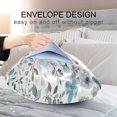 thumbnail image 4 of Satin Pillowcase Home Luxury Envelope Pillowcases Soft And Smooth Watercolor Gray Flower, 4 of 6