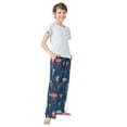 thumbnail image 4 of FORMRS Kids Pajama Pants with Pockets Size 9-10Y Boys Lounge Sleep Bottoms, Cartoon Jellyfish Pattern, 4 of 8