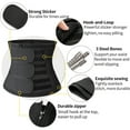thumbnail image 4 of KIWI RATA Waist Trainer for Men Sweat Waist Trimmer Corset with 3 Straps Stomach Wraps Zipper Neoprene Workout Belt, 4 of 6