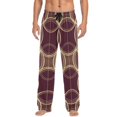 thumbnail image 7 of FORMRS Mens Pajama Pants with Pockets Sleepwear Lounge Bottoms Sizes S-2XL, Gold Abstract Pattern, 7 of 7