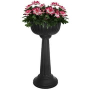 Allied Precision Industries 18" Grecian Urn Pedestal, Black