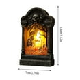 thumbnail image 5 of JIhuahe Halloween Decorations Illuminated Tombstone Atmosphere Lamp, Halloween Graveyard Scene Light Bar for Haunted House Room Decor, Gothic Mood Lighting, and Spooky Display,C, 5 of 8