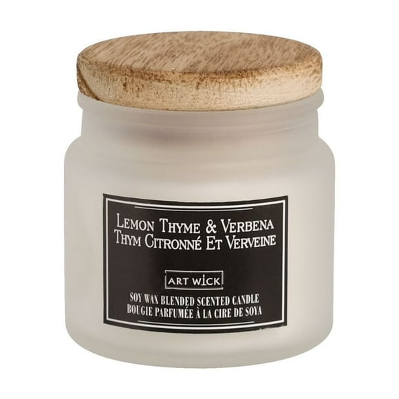 Art Wick 2.4OZ Lemon Thyme & Verbena Soy Wax Blended Scented Candle,1 cotton wick, · 2.4oz<br>· 68g<br>· 1 pack