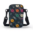 thumbnail image 2 of HELLHERO Vinyl Record Stack Adjustable Shoulder Strap Crossbody Bag 4.33"x1.97"x7.09" for Unisex Polyester, 2 of 7