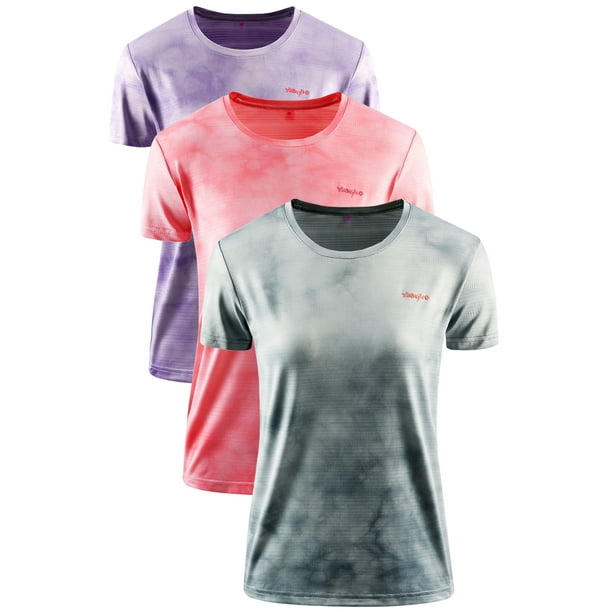 Women's Workout Shirts Active Core Short Sleeve Sport TShirt Dry Fit