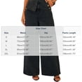 thumbnail image 3 of Women's High Waist Wide Leg Jeans Vintage Gold Buttons Loose Fit Denim Pants with Pockets Y2K Casual Street Jeans Fashion Bottoms Light Blue, 3 of 6