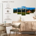 thumbnail image 4 of Elephant Stock T.A. Moulton Barn Wall Art - Horizontal Multi Panel Canvas - Living Room Wall Decor - Architecture Multi Panel - Green And Gray Decor - 36" x 15", 4 of 4