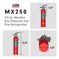 thumbnail image 5 of H3R Performance MaxOut Dry Chemical Car Fire Extinguisher - 2.5 lb. Red, 5 of 7