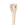 thumbnail image 5 of ANGARA Natural 0.32 Ct. Diamond Fashion Ring in 14K Rose Gold for Women (Ring Size: 10.5), 5 of 11