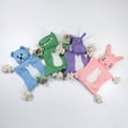 thumbnail image 5 of Macaron-colored animal-shaped dog toys, chewable, dog supplies, pet toys, pink rabbit, 5 of 5