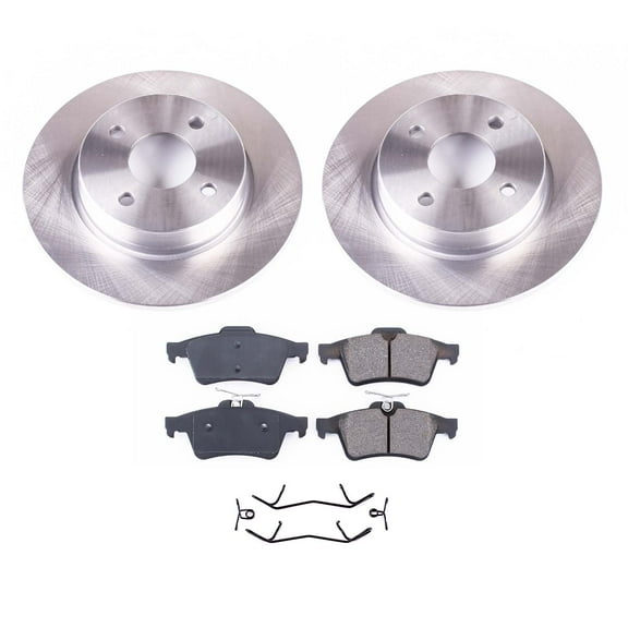 Ultimate Brakes Rear Ceramic Brake Pad and Rotor Kit with Hardware WM80150