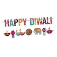 thumbnail image 2 of KLKCMS Bannière Happy Diwali Décor en Papier Coloré pour Festival Cheminée, 2 of 9