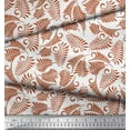 thumbnail image 3 of Soimoi Poly Georgette Fabric Leaves Artistic Decor Fabric Printed Yard 42 Inch Wide, 3 of 3
