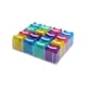 thumbnail image 2 of Mini cajas organizadoras multiusos de plástico | Set de 16 piezas apilables  multicolor., 2 of 5