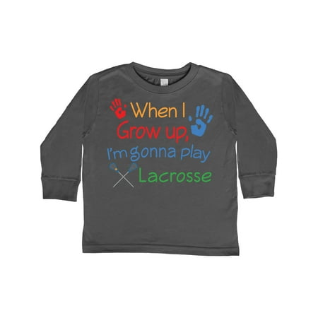 

Inktastic Lacrosse Baby Gift Toddler Boy or Toddler Girl Long Sleeve T-Shirt