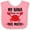 Pink and White, variant on Inktastic Nana Loves Me Grandson Boys or Girls Baby Bib