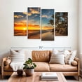 thumbnail image 2 of Elephant Stock Punta Cana Beach Sunrise Wall Art - Horizontal Multi Panel Canvas - Living Room Wall Decor - Beach Multi Panel - Orange And Blue Decor - 68" x 42", 2 of 8
