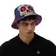 thumbnail image 4 of Rocae Dead Day Party for reflective Bucket Hat for Men Women Summer Beach Travel Summer Cap, 4 of 6