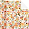 thumbnail image 2 of AllWays Plaza Kraft Floral Wrapping Paper Roll - Mini Roll - 17 Inch x 16.5 Feet - Bright Summer Flower Wrapping Paper, Perfect for Wedding, Birthday, Bridal Shower, Tea Party, 2 of 13