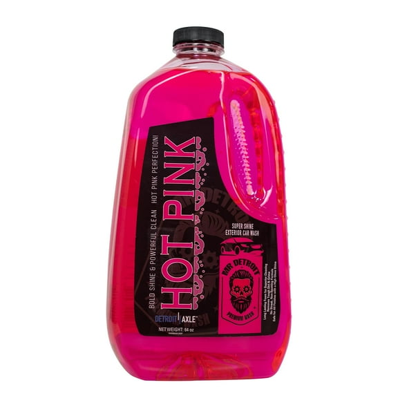 Mr. Detroit - Hot Pink Car Wash Soap 64oz Container, Ultra Snow Foam, Pressure Washer Foam Cannon Car Soap Shampoo for Cars, Trucks, Motorcycles, RVs & More, Streak-Free Exterior Wash