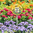 thumbnail image 3 of Eveokoki Round (9.2X9.2) IN Pardon The Weeds We Are Feeding The Bees Metal Signs With Stakes Aluminium No Mow Yard Sign Stand For Garden Lawn Summer Bee Decorations Outdoor, 3 of 6